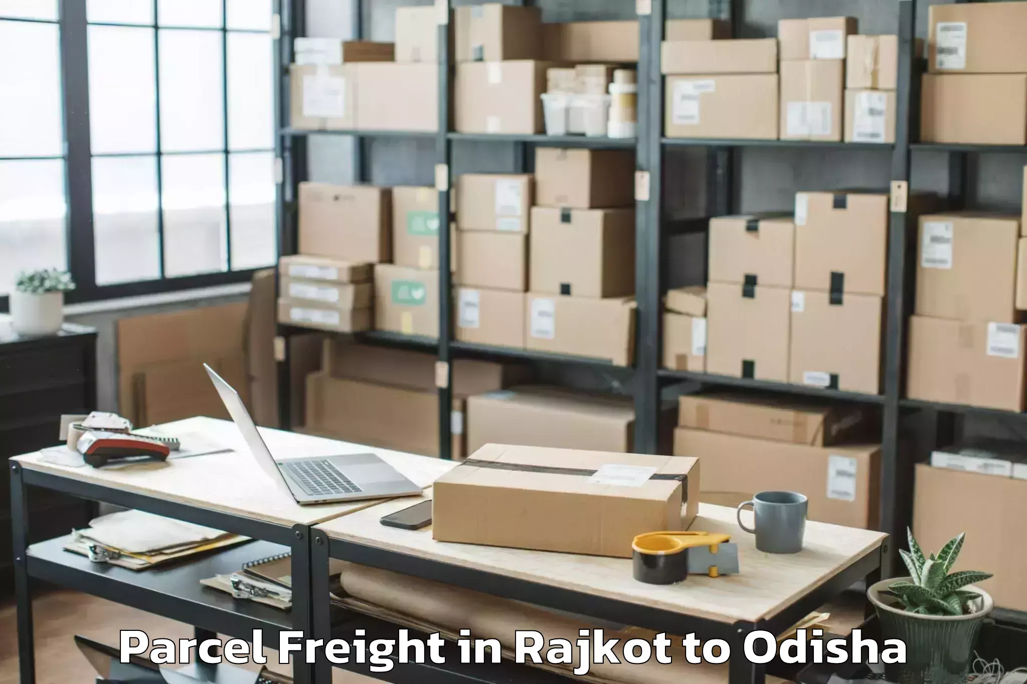 Easy Rajkot to Koraput Town Parcel Freight Booking